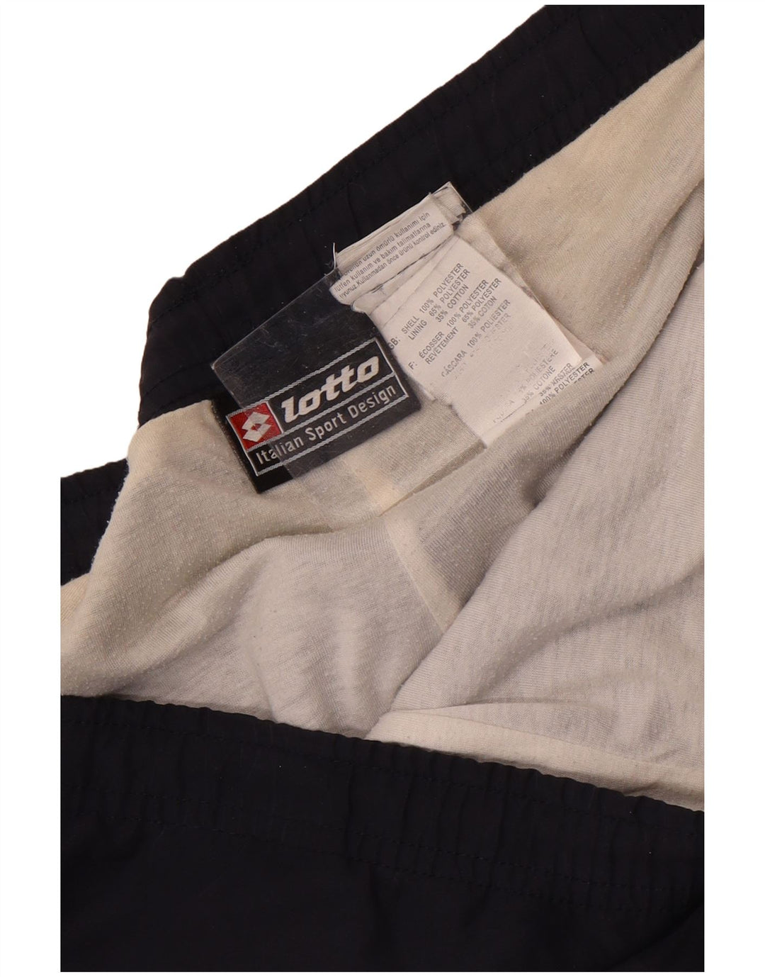 Lotto Hombre Pantalones De Chándal Gráfico 2XL Azul Marino Colorblock Poliéster