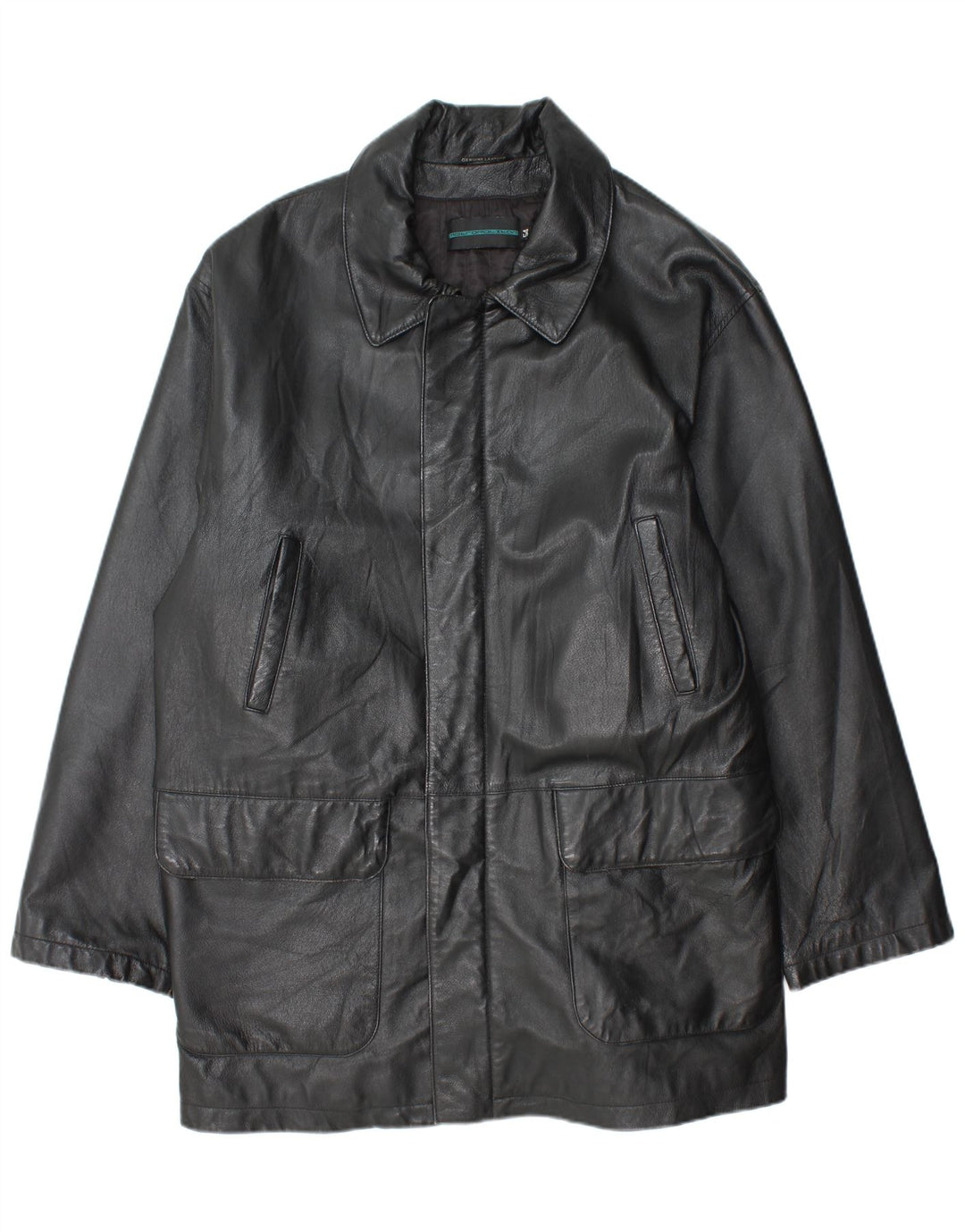 Metropolitan Chaqueta de cuero para hombre EU 54 2XL Cuero negro