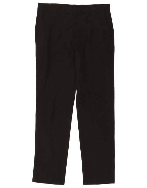 Marks & Spencer Pantalones de traje rectos para niños 14-15 años W34 L28 Negro
