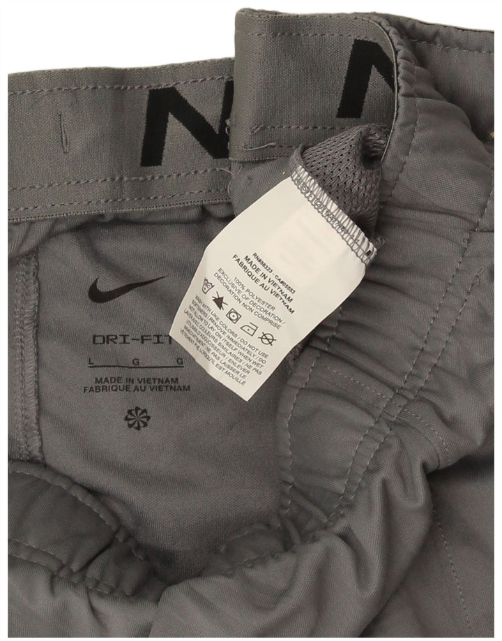 Nike Hombre Dri Fit Chándal Pantalones Joggers Grande Gris Poliéster