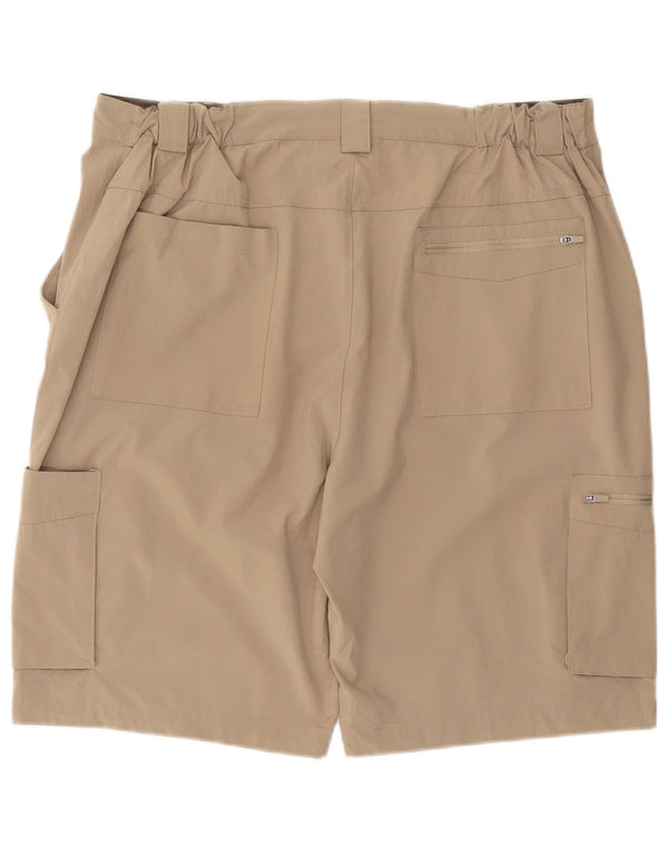 Pantalones cortos cargo para hombre Mountain Warehouse W38 XL Poliéster beige