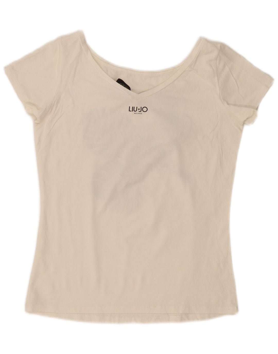 Liu Jo - Camiseta gráfica para mujer, talla 40, talla M, color blanco