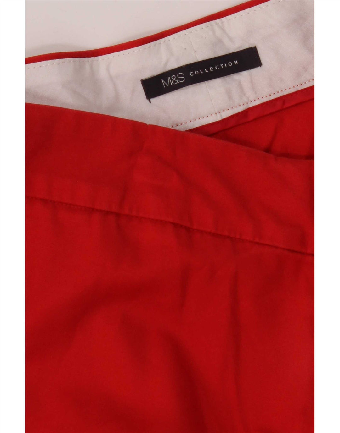 Pantalones capri rectos para mujer Marks & Spencer W34 L22 Rojo