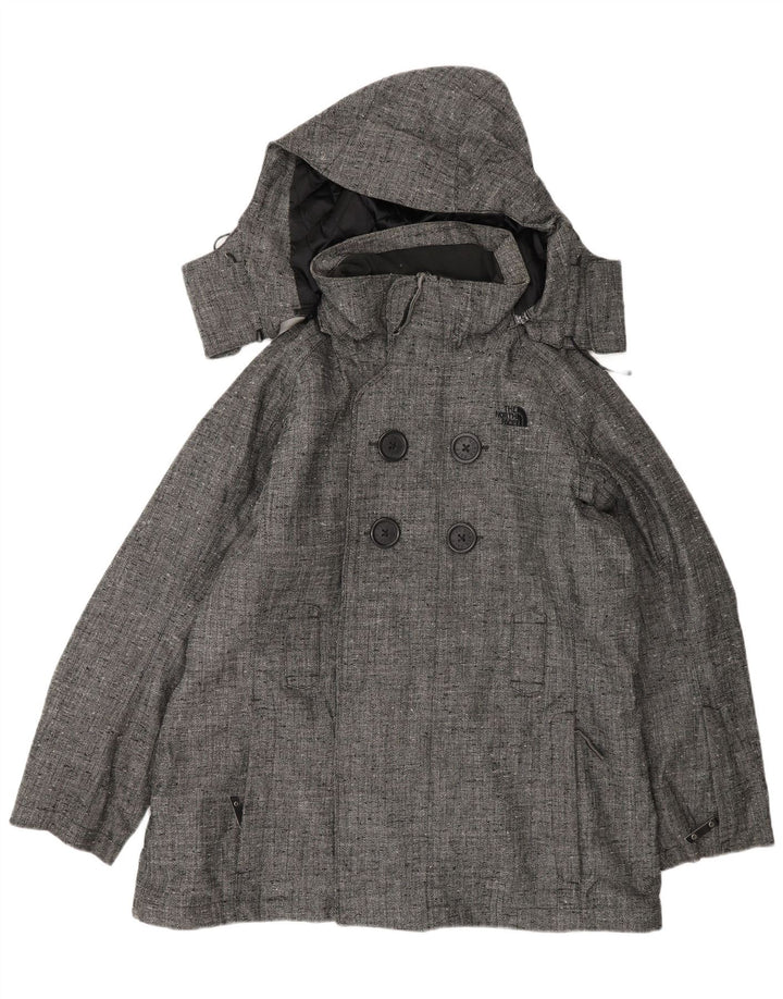 The North Face Chaqueta bomber con capucha para mujer UK 46 Large Grey Herringbone
