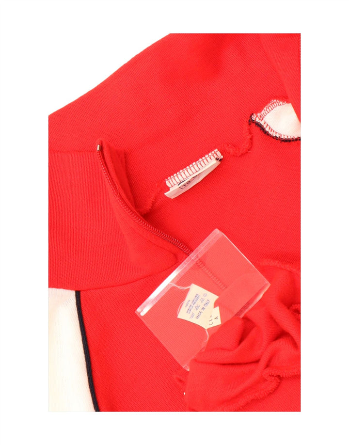 Ennerre Chaqueta de chándal para hombre IT 52 Large Red Colourblock Acrílico