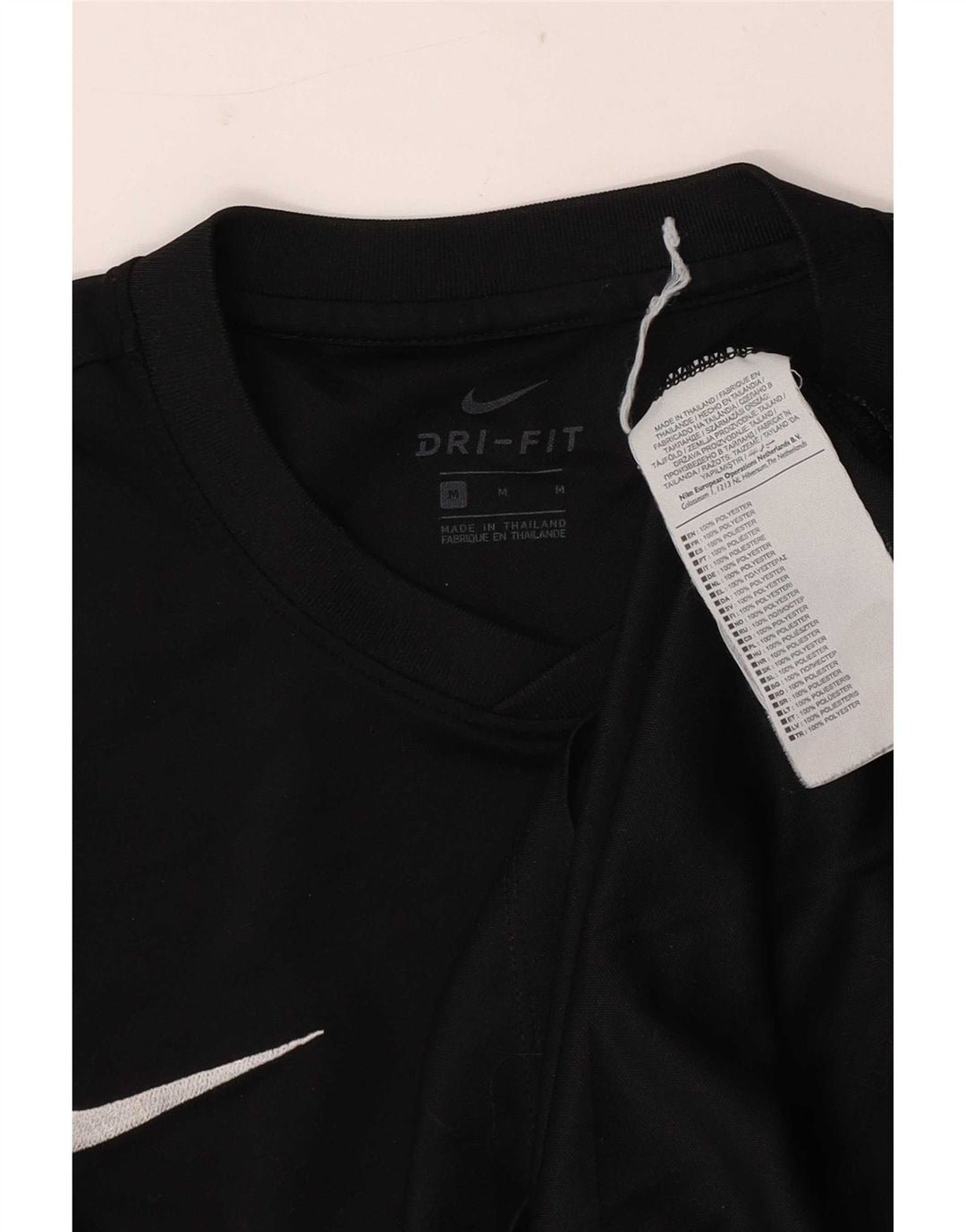Camiseta Nike Dri Fit para hombre Top Medium Black Poliéster