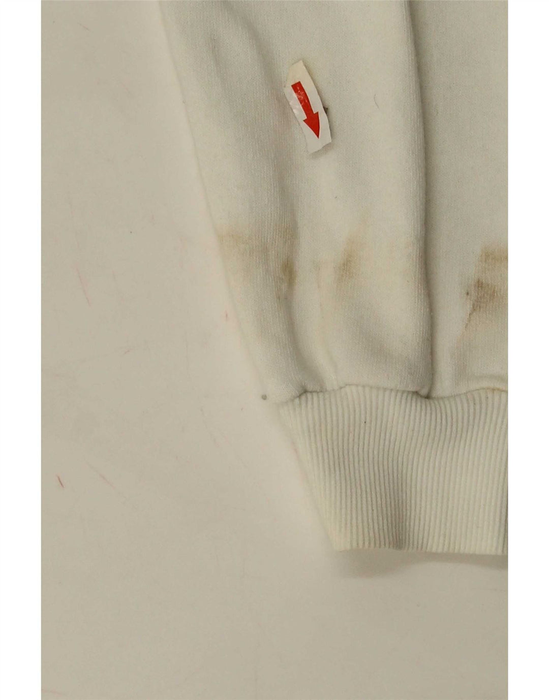 Zara Mujer Gráfico Sudadera De Gran Tamaño Jersey Reino Unido 10 Pequeño Blanco