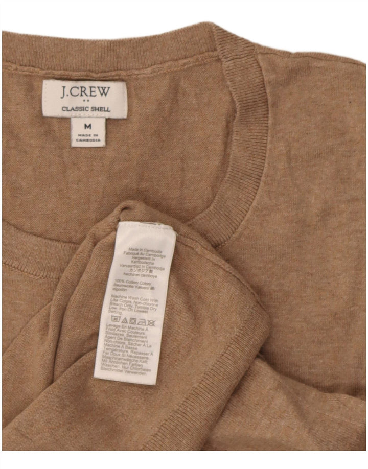 J. Crew Camiseta sin mangas clásica para mujer UK 12 Algodón beige mediano