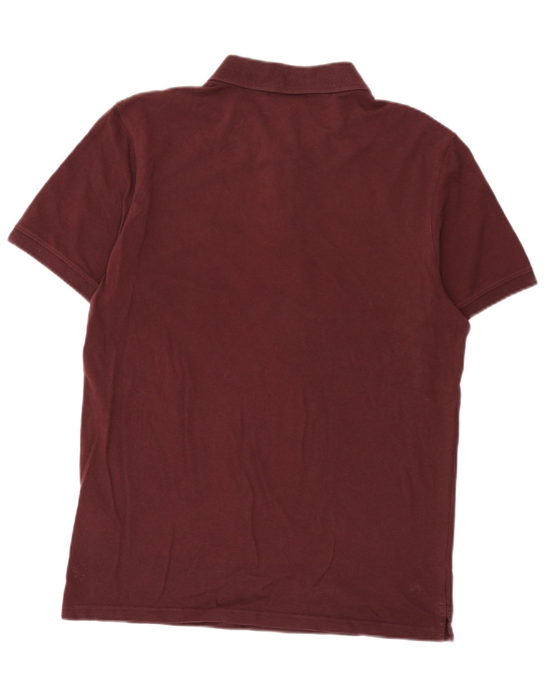 Lyle & Scott Polo para hombre grande de algodón burdeos
