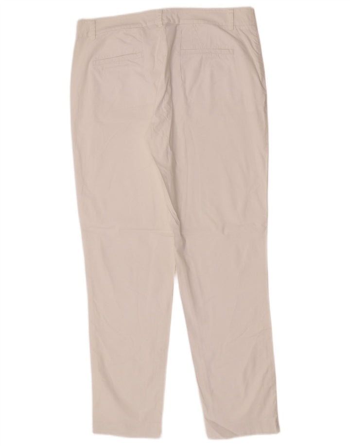 Stefanel Pantalones chinos ajustados para mujer EU 40 Medium W42 L29 Blanco