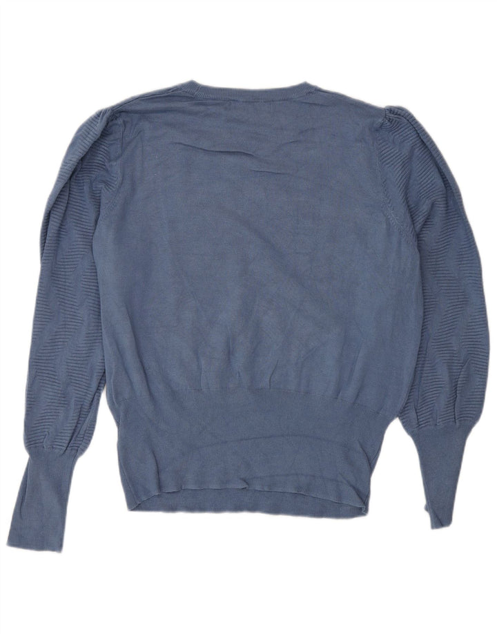Marks & Spencer Suéter de Cuello Redondo para Mujer UK 46 Grande Azul