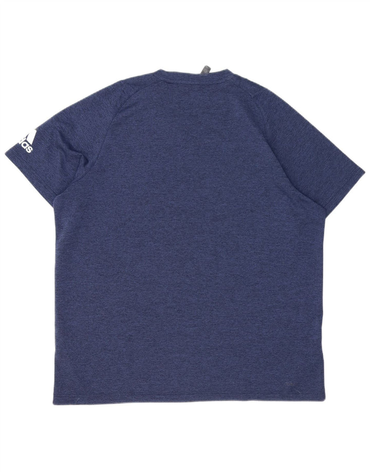 Adidas Hombre Camiseta Top XL Azul Marino Poliéster