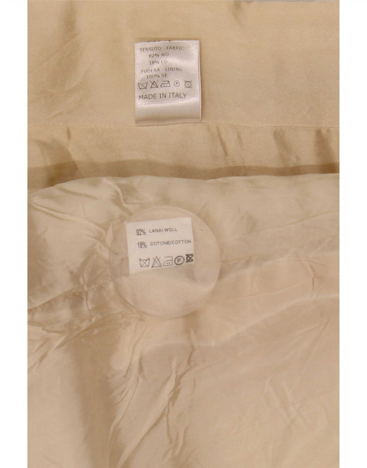 Mila Schon Conjunto de falda de 2 piezas para mujer IT 42 Medium W26 Lana beige