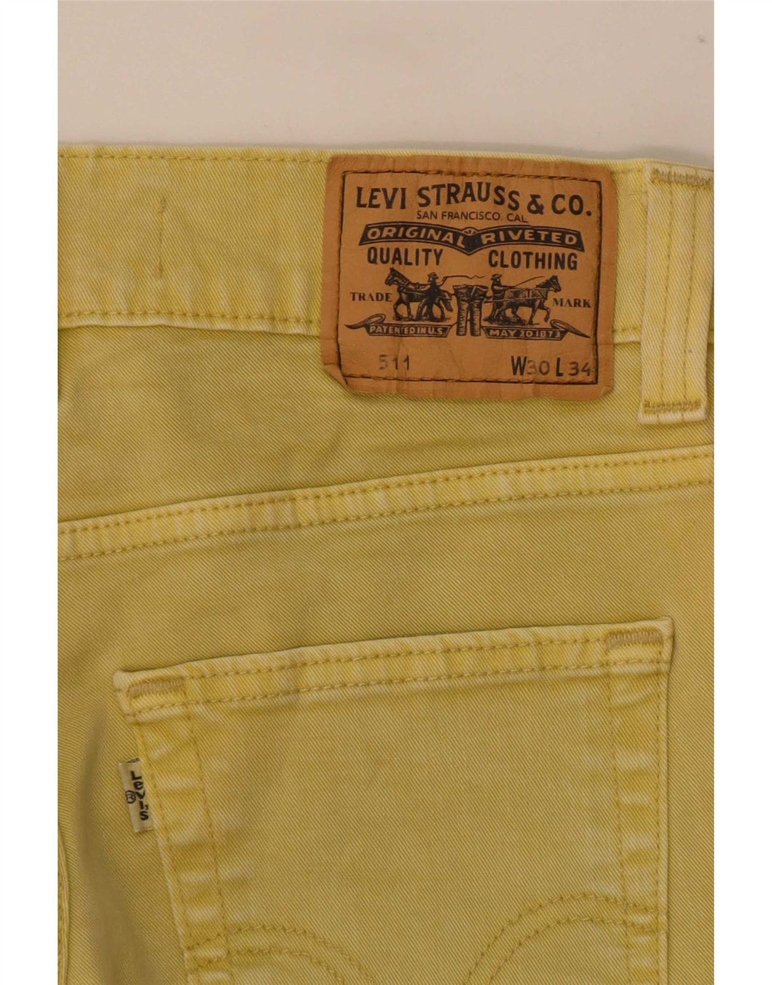 Levi's Hombre 511 Vaqueros Slim W30 L34 Amarillo