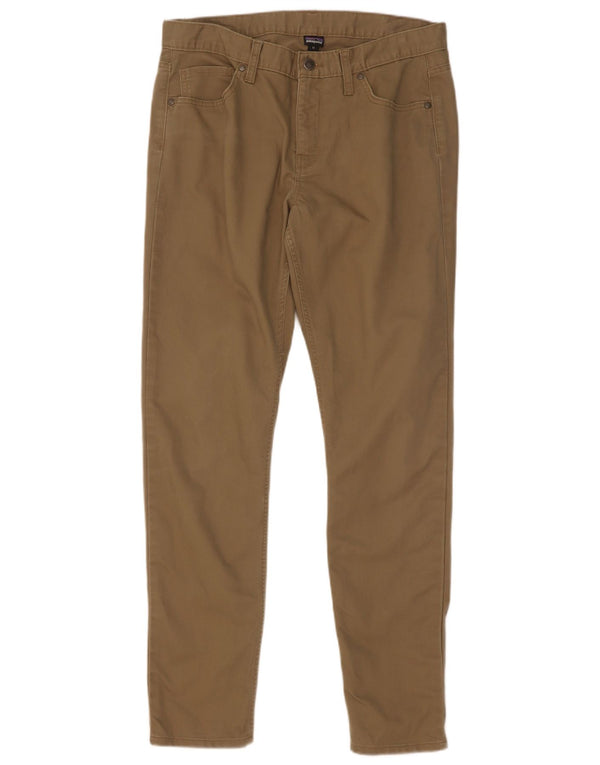 Patagonia Pantalones casuales delgados para mujer US 12 Large W34 L32 Beige