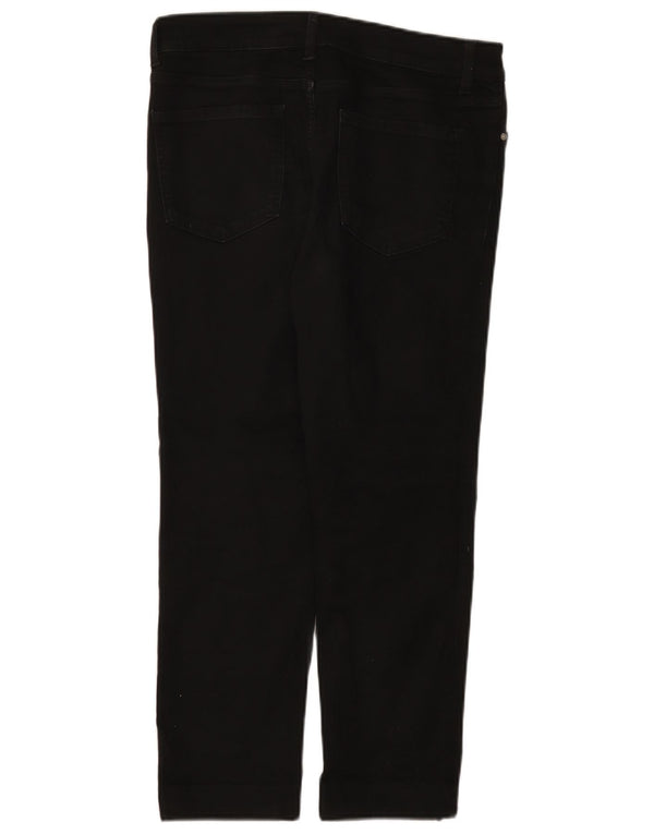 Marks & Spencer Vaqueros recortados The Sienna para mujer UK 12 Medium W32 L25 Negro