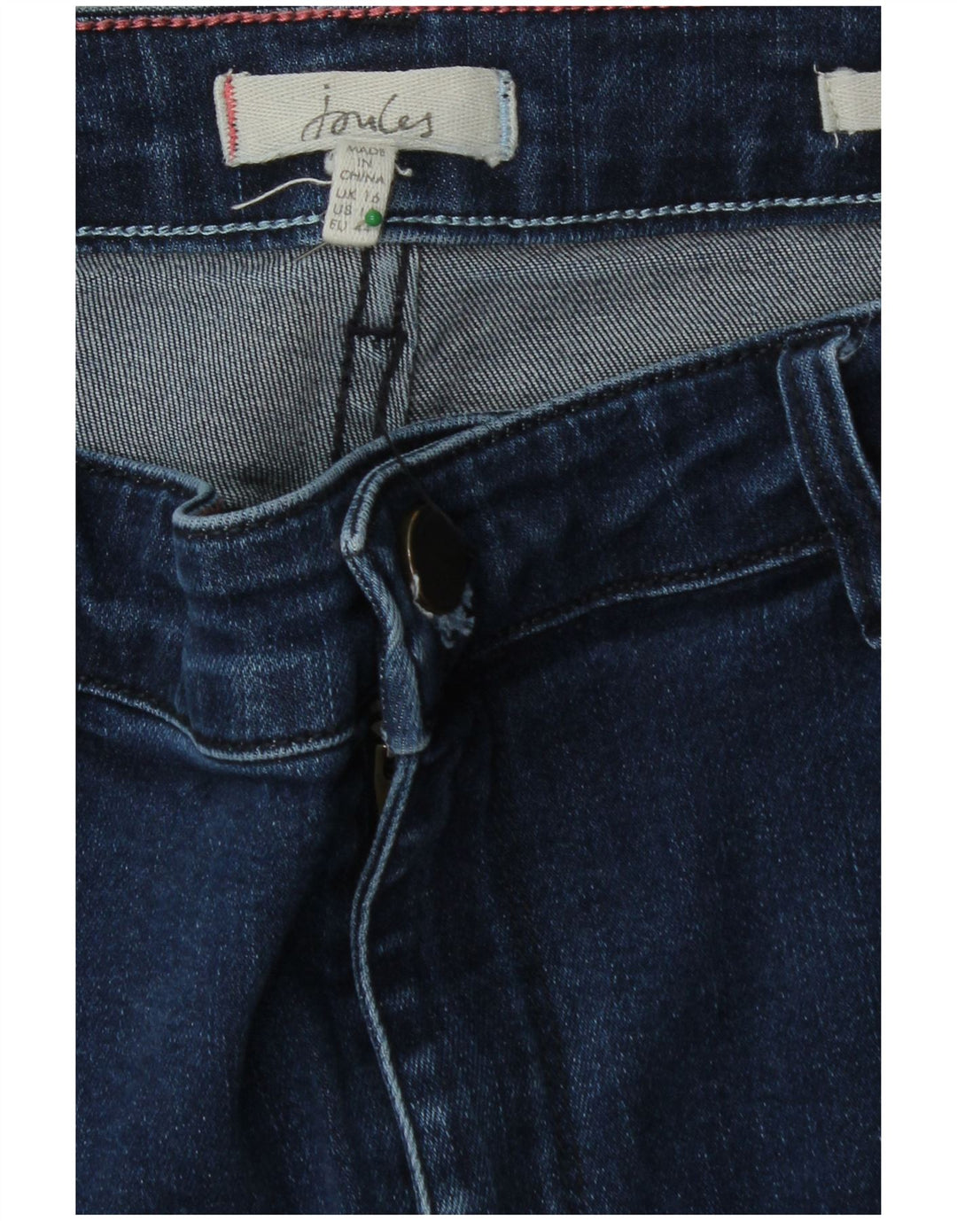 JOULES Vaqueros pitillo para mujer UK 40 Large W32 L29 Algodón azul