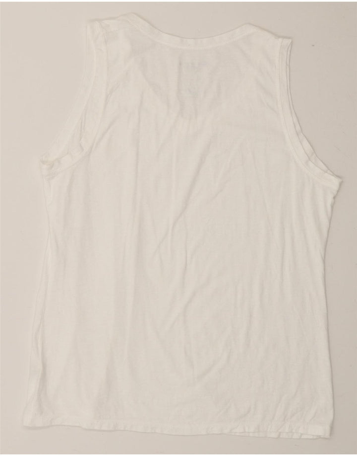 CHAMPION Womens Vest Top UK 16 Large White Cotton Vintage Champion and Second-Hand Champion from Messina Hembry 