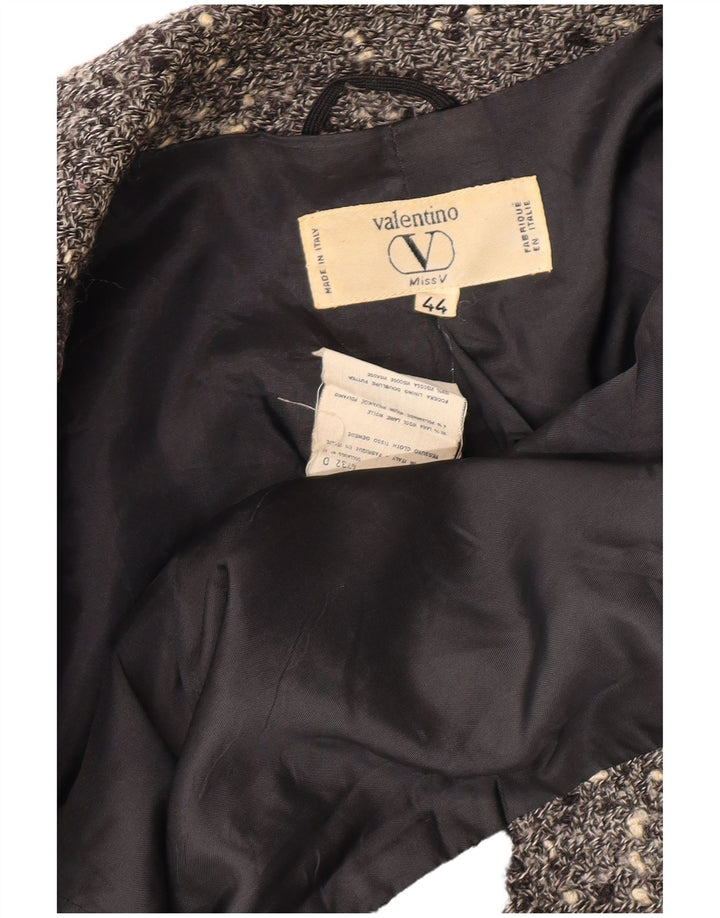 VALENTINO Blazer cruzado de mujer IT 44 Gris medio moteado