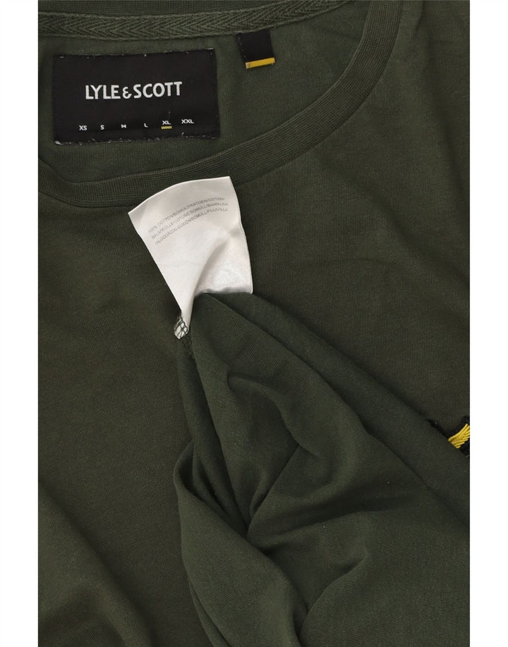 Lyle & Scott Camiseta Hombre Top XL Caqui Algodón