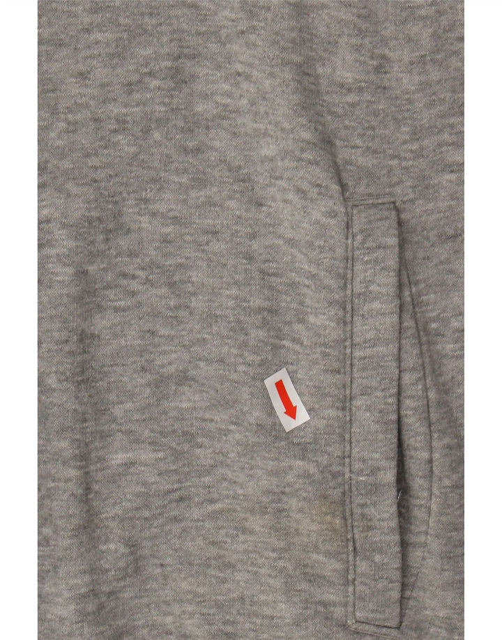 CHAMPION Mens Zip Neck Sweatshirt Jumper XS Grey Cotton
