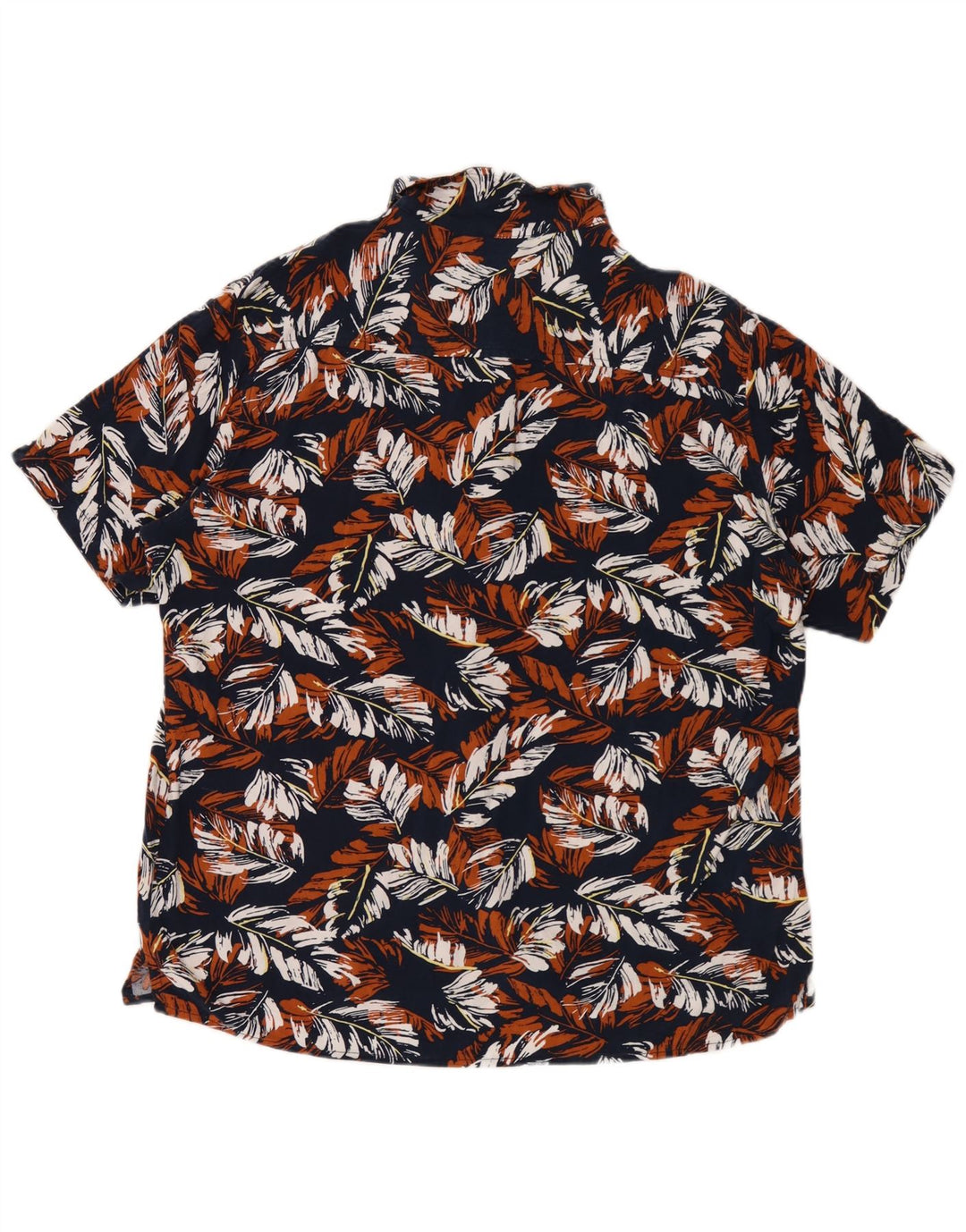 Chaps Camisa de manga corta para hombre XL Azul Floral Rayón