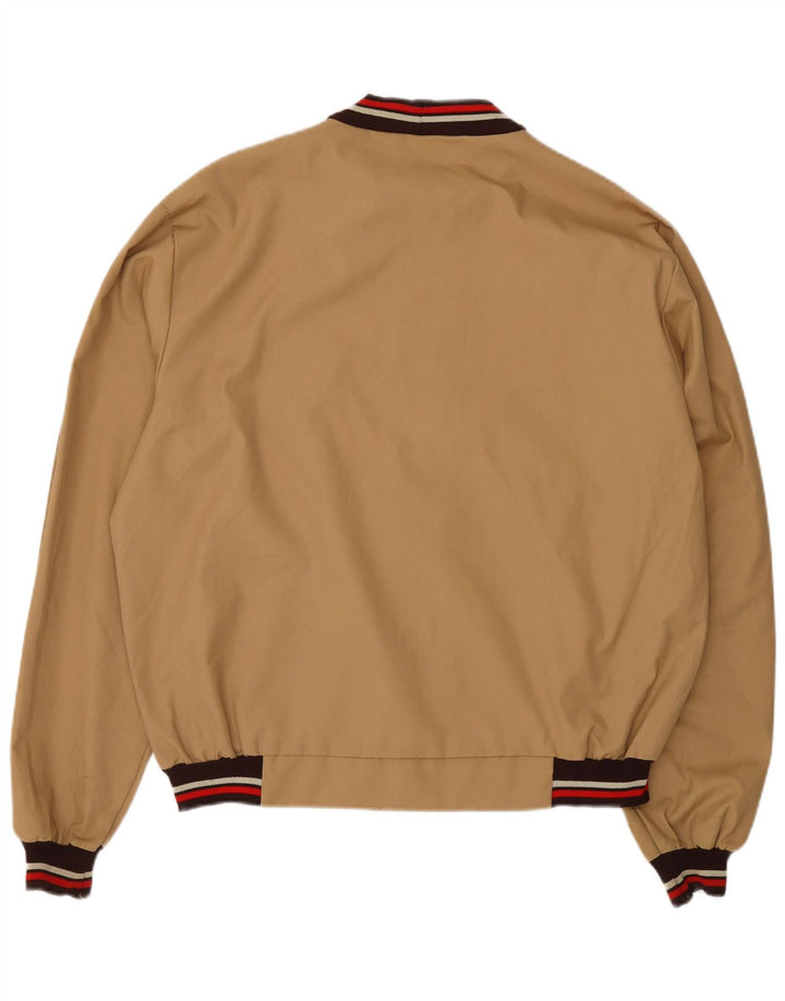VINTAGE Chaqueta bomber para hombre IT 48 Algodón beige medio