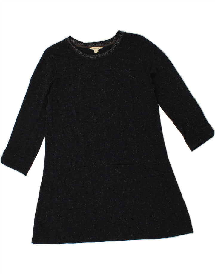 WHITE STUFF Womens 3/4 Sleeve Basic Dress UK 12 Medium Black Flecked Vintage White Stuff and Second-Hand White Stuff from Messina Hembry 