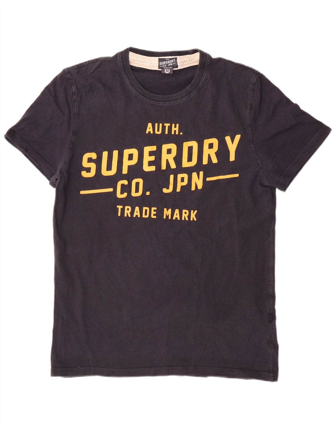Superdry Camiseta con gráfico gráfico para hombre, parte superior mediana de algodón negro