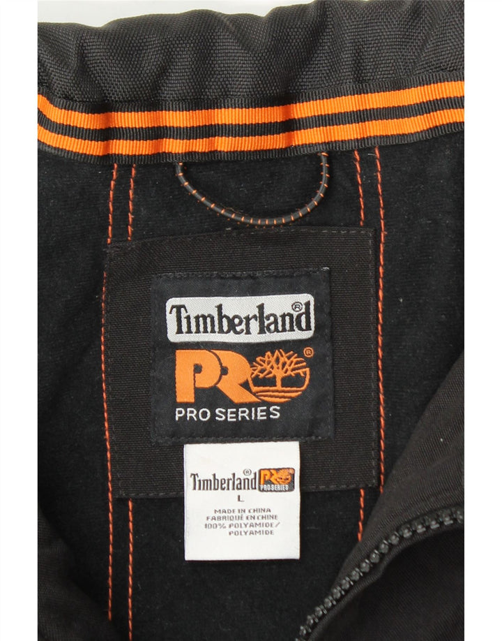 Timberland Chaqueta cortavientos para hombre Reino Unido 40 Grande Poliéster con bloques de color negro