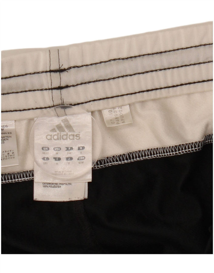 Adidas Pantalones de chándal para hombre UK 40/42 Medium Negro Colorblock Poliéster