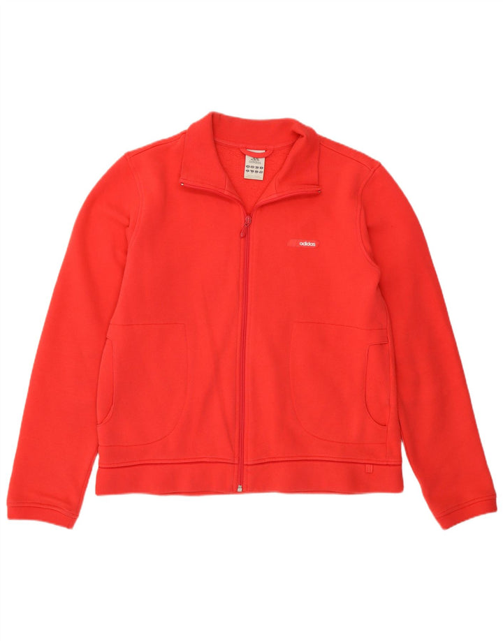 Adidas - Chaqueta de chándal para mujer, talla 40, talla grande, algodón rojo