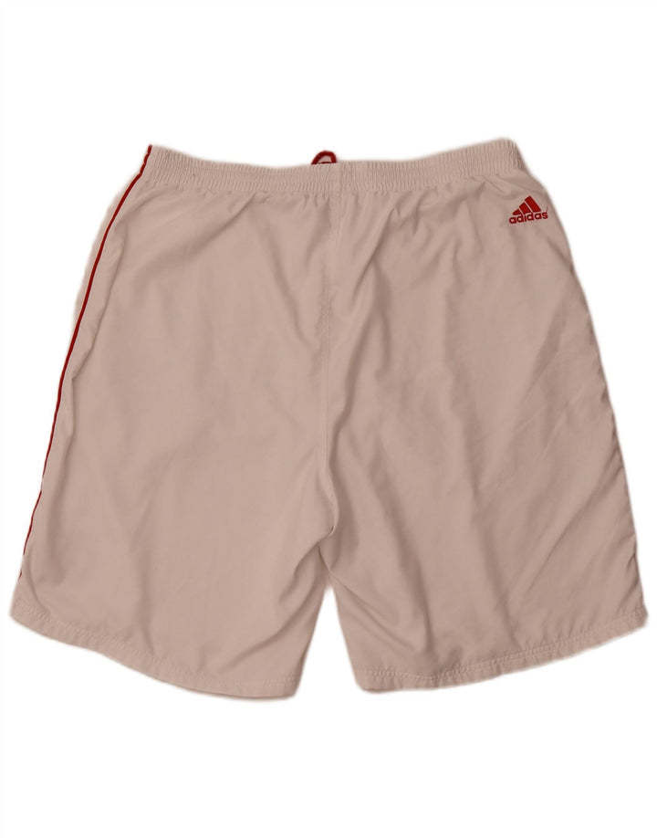 Adidas Pantalones cortos deportivos para hombre XL Blanco Poliéster