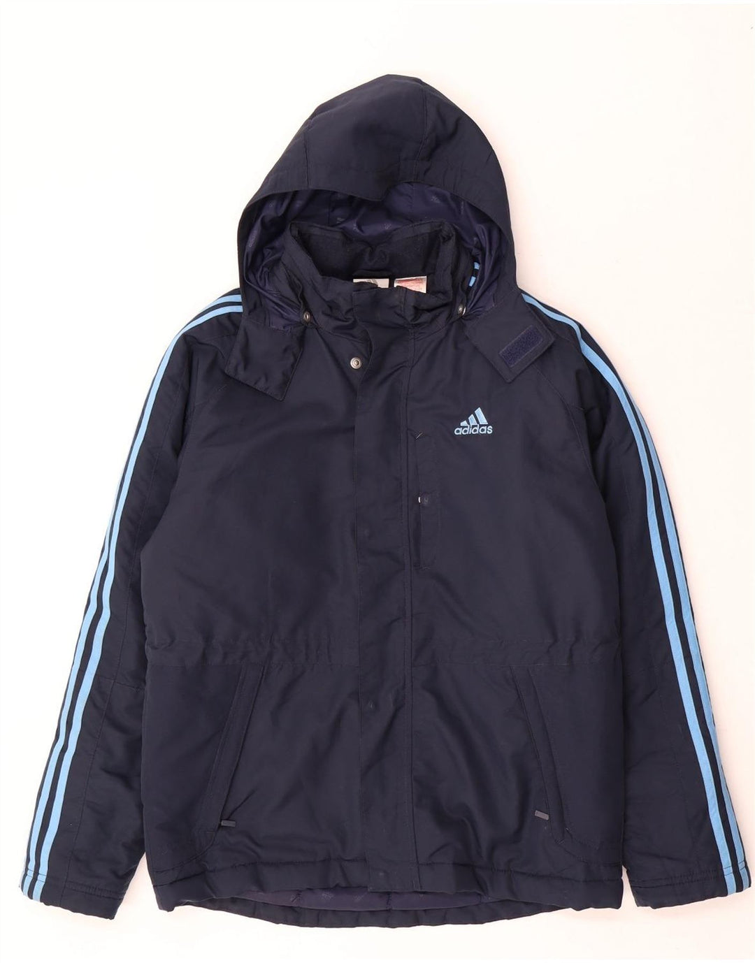 Adidas Chaqueta Acolchada Con Capucha Niño 13-14 Años Azul Marino Poliéster