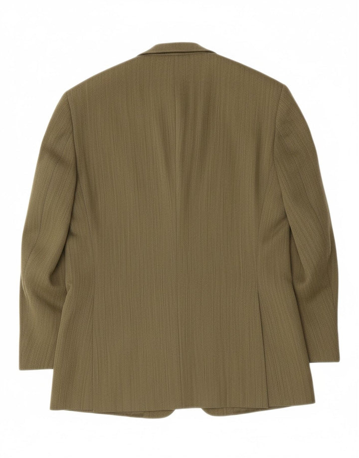 RENATO BALESTRA Mens 3 Button Blazer Jacket UK 38 Medium Khaki