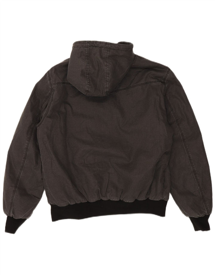 SUPERDRY Chaqueta Sherpa con capucha para hombre UK 42 XL Algodón gris