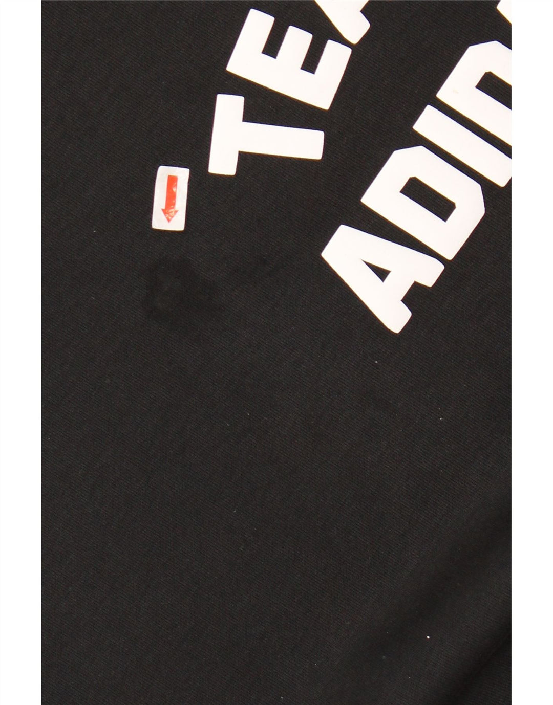 ADIDAS Hombre Sudadera Gráfica Jumper Grande Algodón Negro
