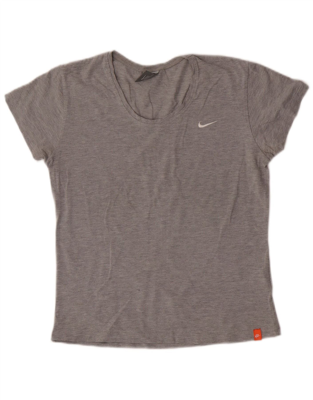 Camiseta Nike Mujer Top UK 10/12 Algodón Gris Medio