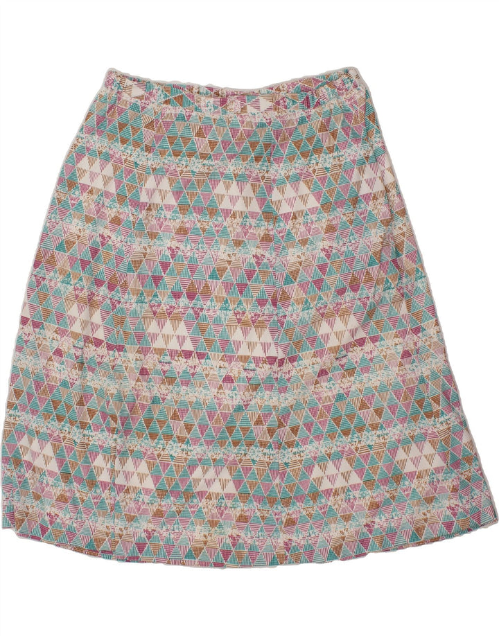 VINTAGE Womens A-Line Skirt W36 XL Multicoloured Geometric Vintage Vintage and Second-Hand Vintage from Messina Hembry 
