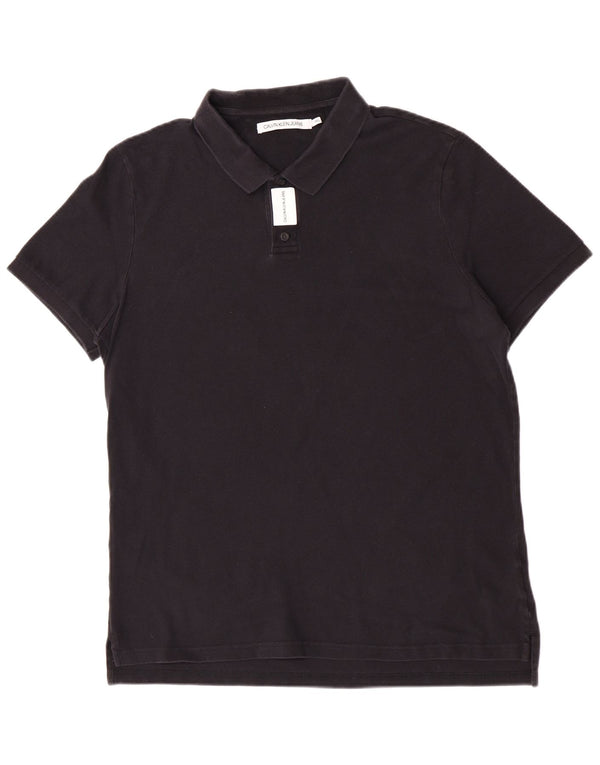 Calvin Klein Jeans Polo para hombre 2XL Algodón negro