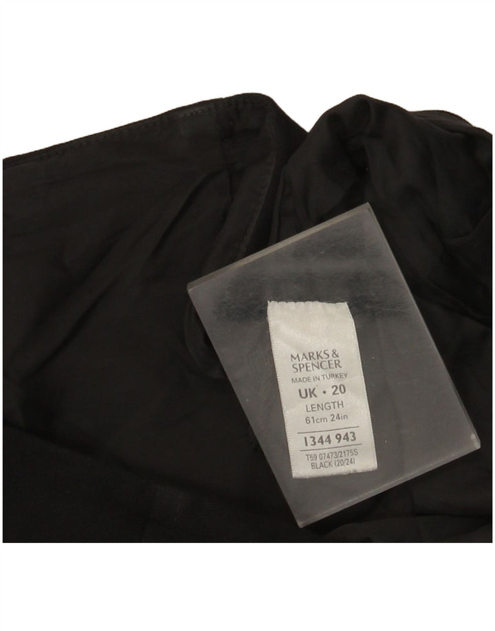 Marks & Spencer Minifalda de tubo para mujer UK 20 2XL W40 Poliéster negro