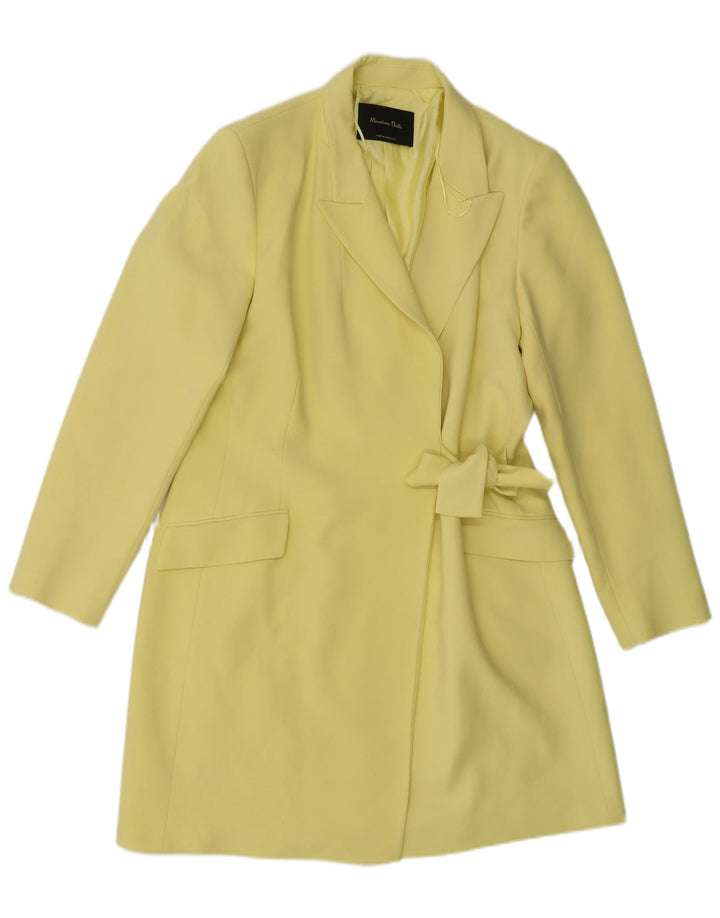 Abrigo Mujer Massimo Dutti EU 42 Grande Viscosa Amarilla