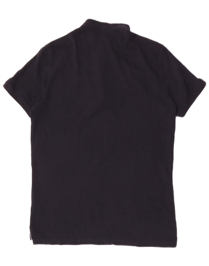 MASSIMO DUTTI Polo Hombre Algodón Azul Marino Medio