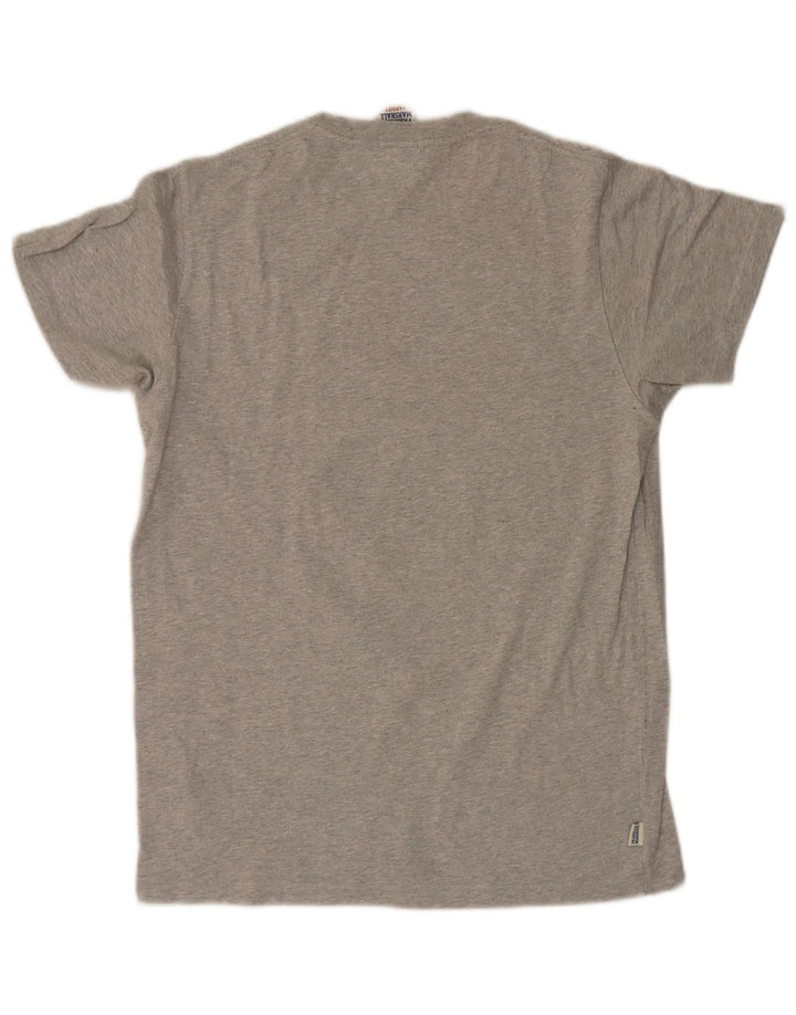 Franklin Marshall Camiseta gráfica para hombre Top Algodón gris medio