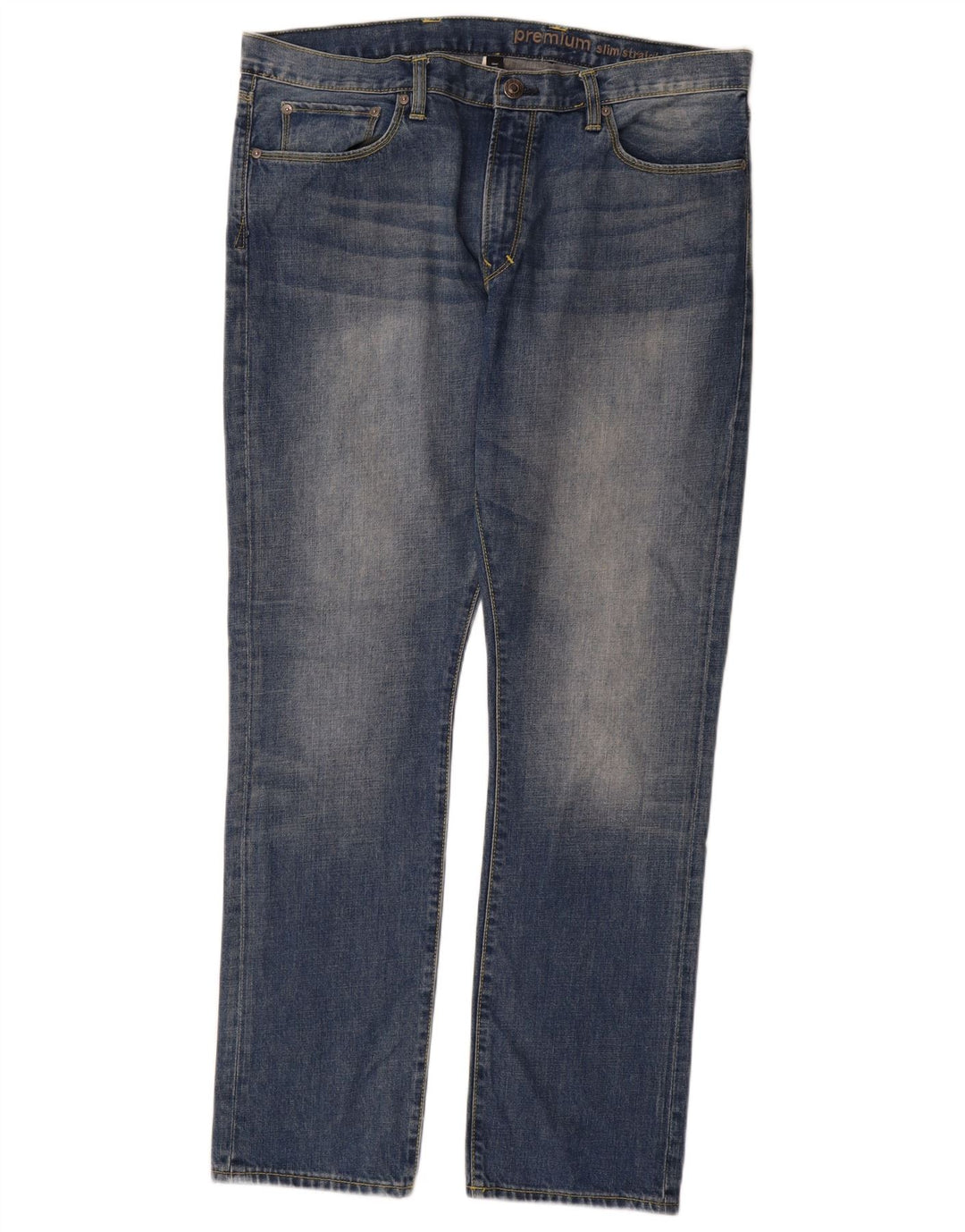 Gap Vaqueros rectos ajustados premium para hombre W36 L32 Algodón azul