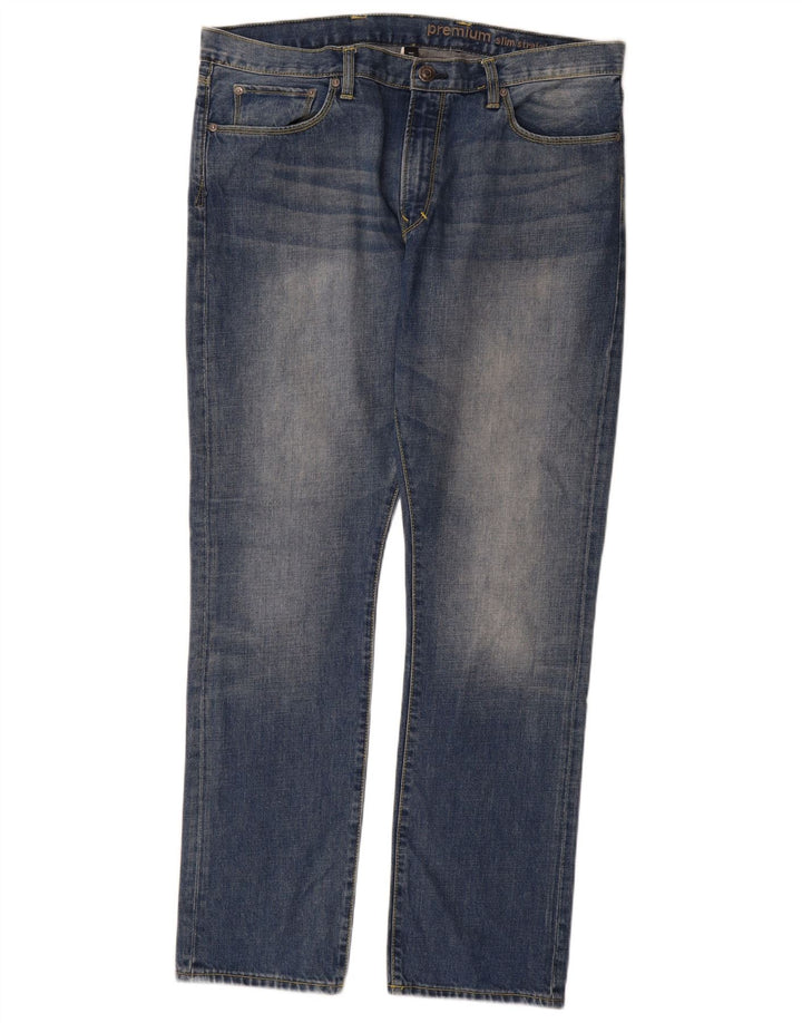 Gap Vaqueros rectos ajustados premium para hombre W36 L32 Algodón azul