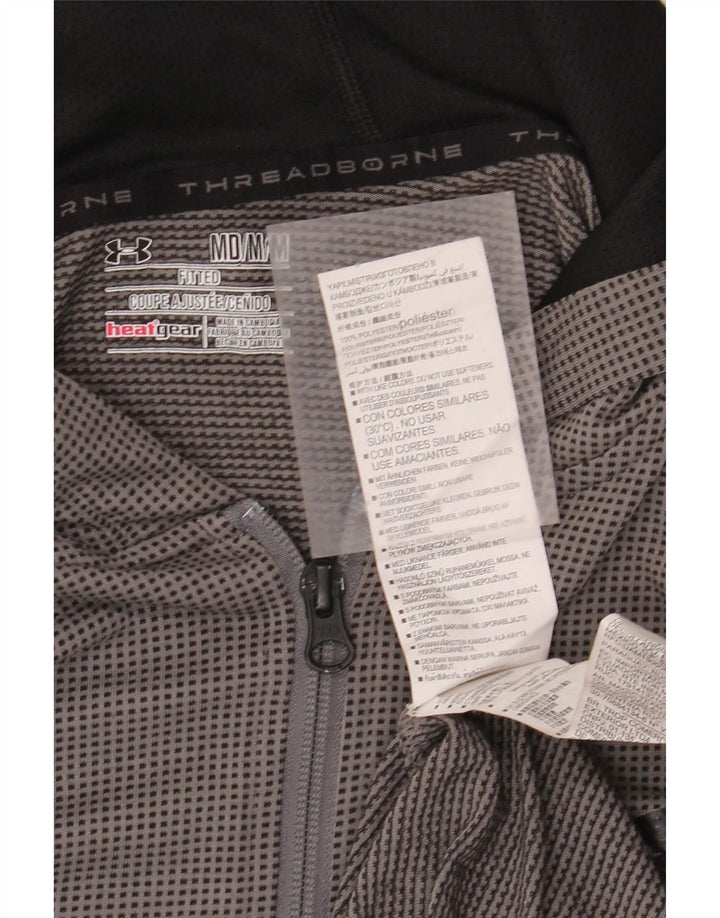 UNDER ARMOUR Sudadera con capucha y cremallera Heat Gear para hombre Poliéster gris medio