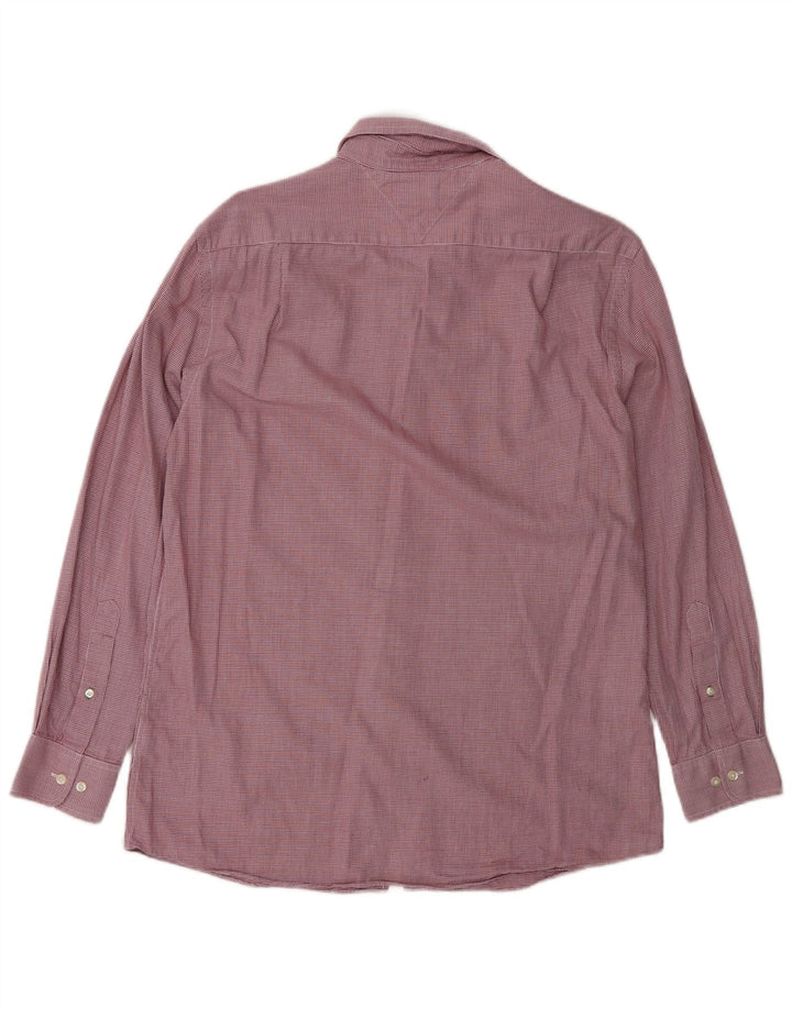 Tommy Hilfiger Camisa Slim Fit para Hombre Talla 15 1/2 Mediana Cuadros Rojos