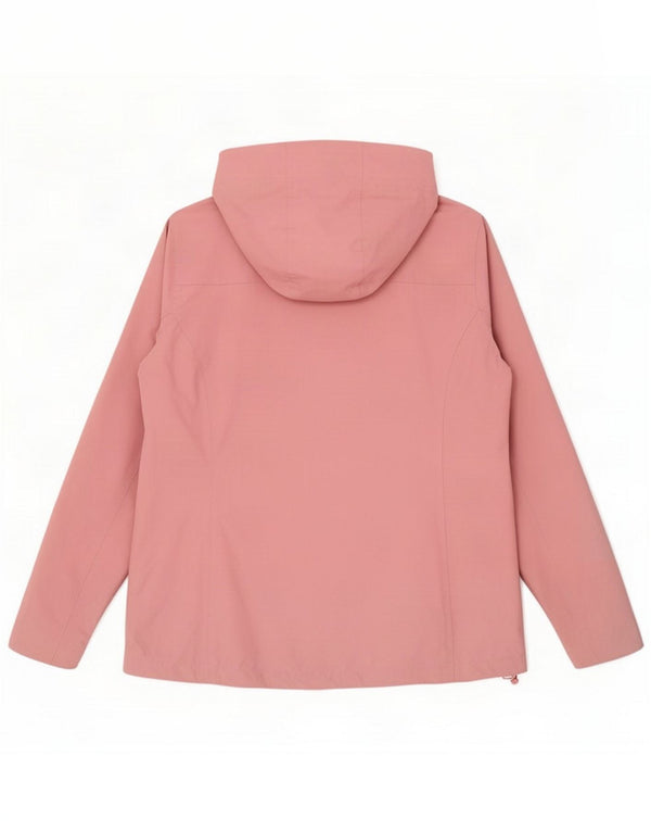 Chaqueta impermeable con capucha para mujer de Mountain Warehouse UK 44 Large Pink Nylon