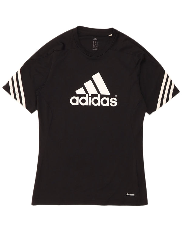 Adidas Mens Climalite Graphic Camiseta Top XS Negro
